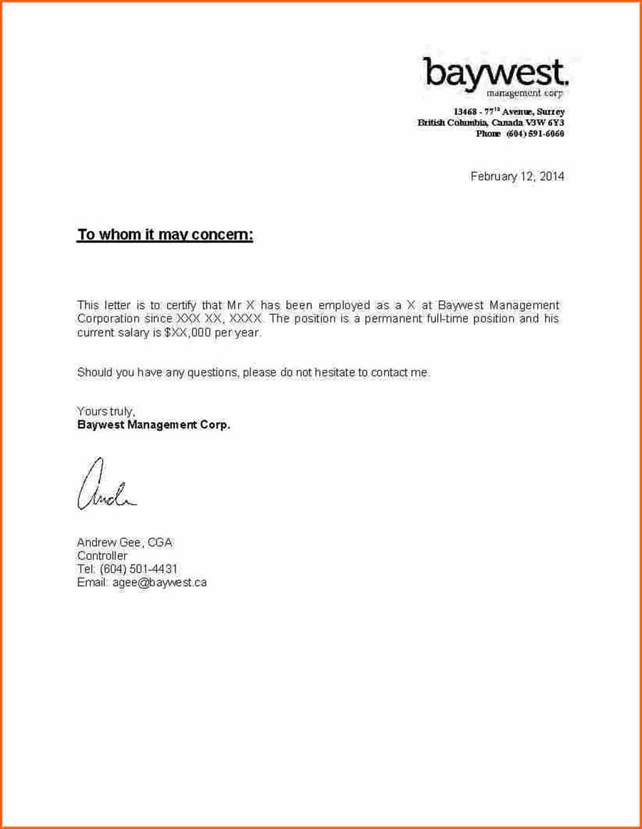 Important Documents Series - Letter of Employment - Client ...